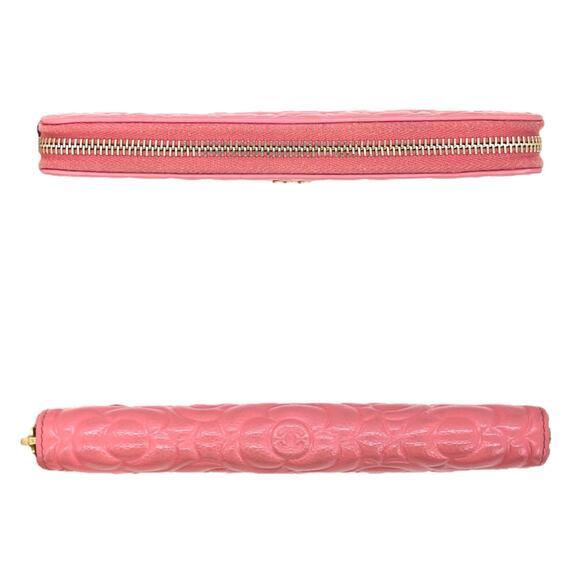 Chanel Camellia Caviar Leather Zip Around Wallet - Picture 5 of 8